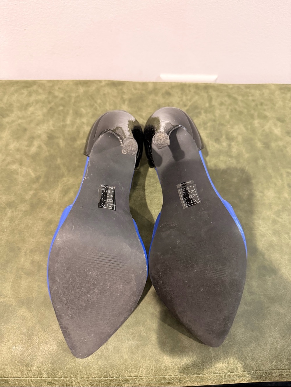Michael Antonio Electric Blue Pointed D'Orsay Pumps - Picture 5 of 11
